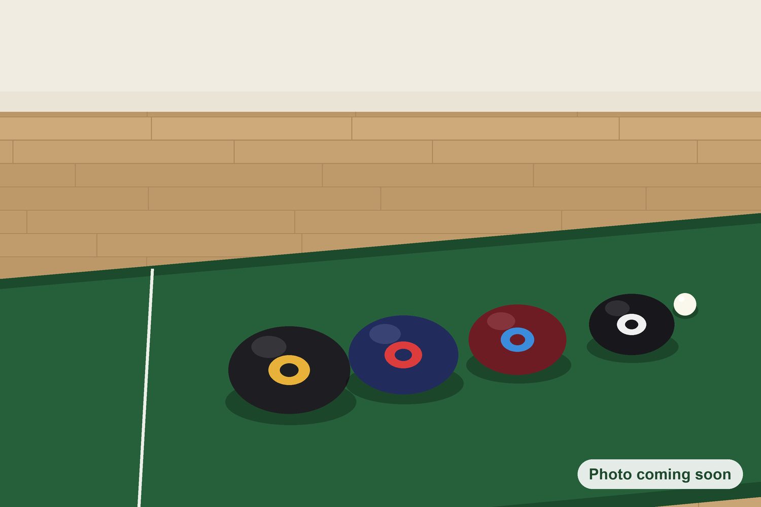 Illustration of bowls lined up on the mat (photo coming soon)